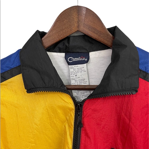 Catalina Retro Gorpcore Color Block Windbreaker Jacket - Picture 6 of 14